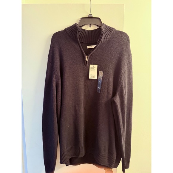 Sonoma Goods For Life Other - Sonoma Goods For Life Mens XXL Navy Blue Quarter Zip Knit Sweater Pullover NWT